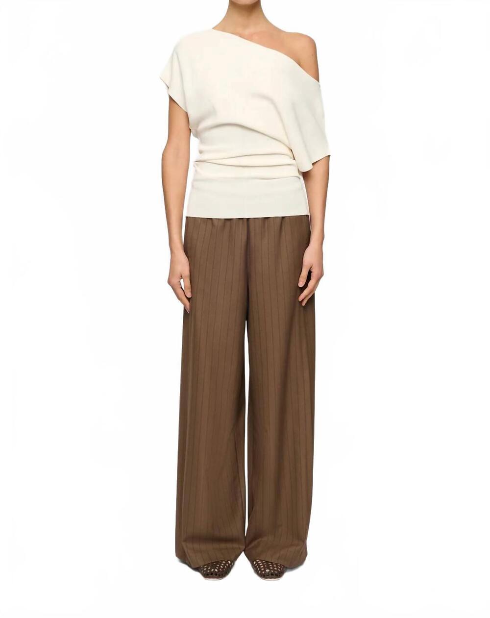 NEW CLEA aveline knit top in off white